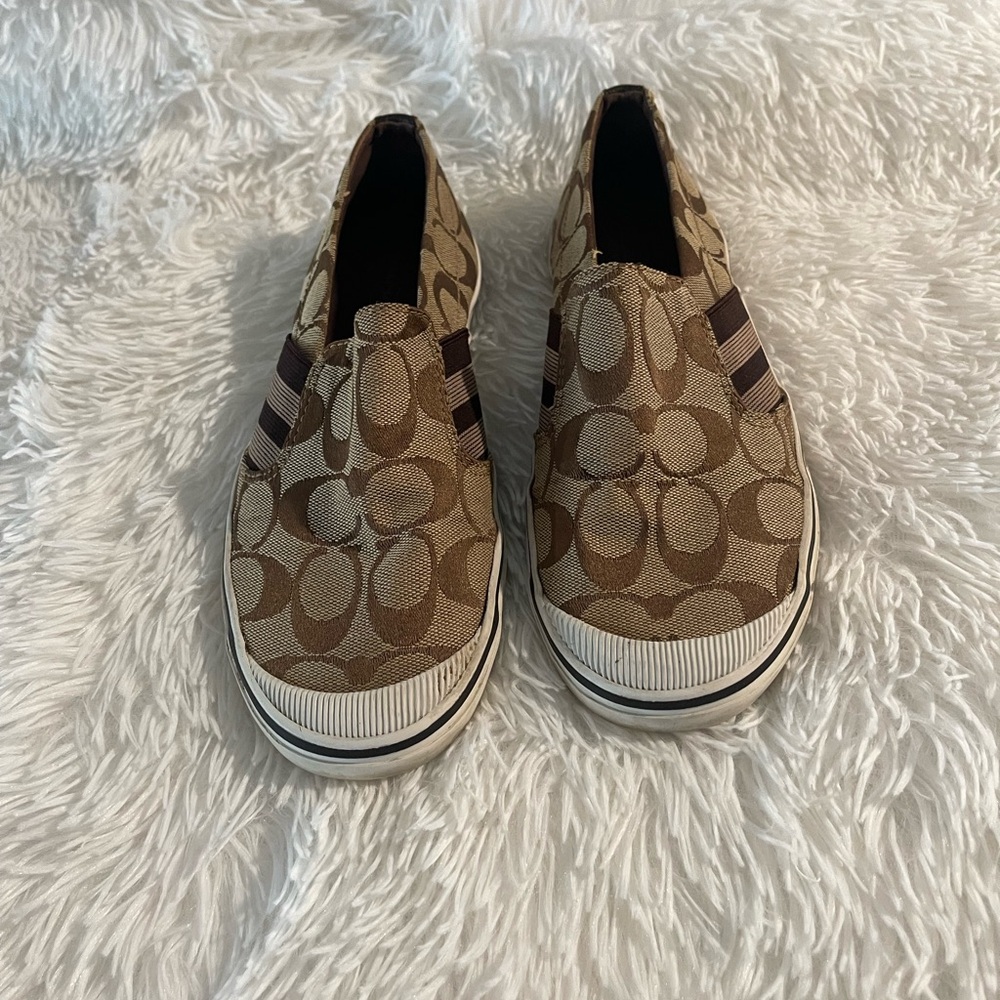 Coach converse sneakers Stylish Brown Slip-On Kids Shoes